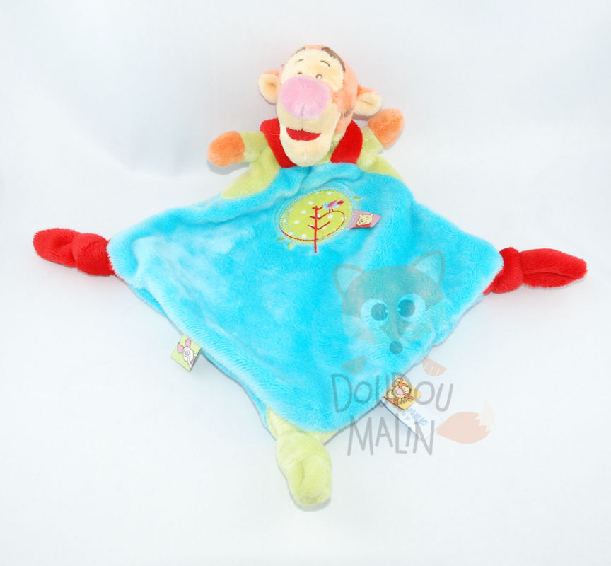  baby comforter tigger blue red green orange bird  